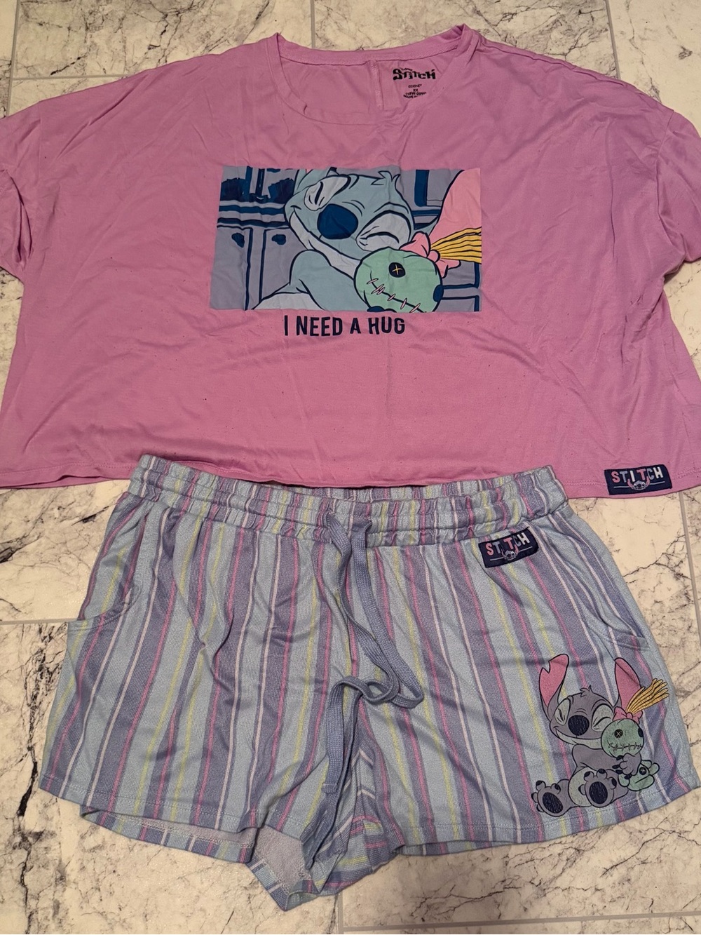 Stitch 'I Need A Hug' Pink Lounge Set